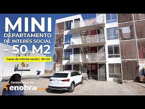 Infonavit mini apartment in less than 50 m2 with 2 bedrooms | Social Interest Houses