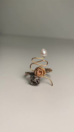Handmade Pearl Ring for Valentine's Day