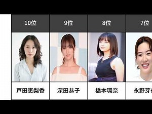 日本の人気女優 【ランキング】