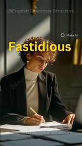 English Vocabulary | Fastidious