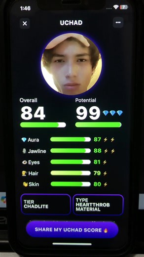 Replying to @➶➶➶➶➶ Ⓔν𝓐Ň ➷➷➷➷➷ Get ratings ascend with UCHAD App || Comment down below to be next 👇 #rateyourlooks #ascend #looksmaxing #lookism #fyp