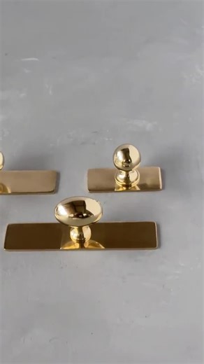 Unlacquered Brass Backplate for Knobs: Vintage Kitchen Cabinet Hardware - Etsy