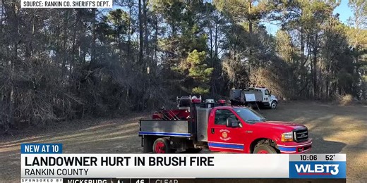 Multiple fire departments respond to brush fire, one injured