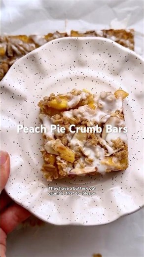 Peach Pie Crumb Bars | Sally's Baking