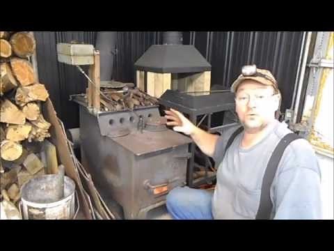 Waste oil wood burner