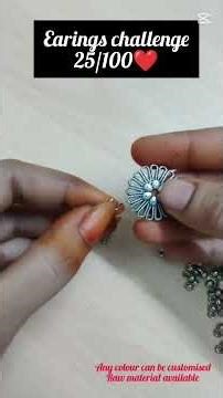 howto make handmade earrings at home#handmade #jewellery #diy ##tutorials #shorts