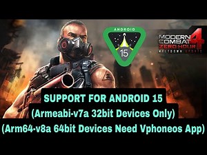 Modern Combat 4: Zero Hour v1.2.3e Gameplay Test in Android 15 (60 FPS)