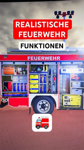 🚒The most realistic fire brigade functions in LS25! #farmingsimulator #firebrigade