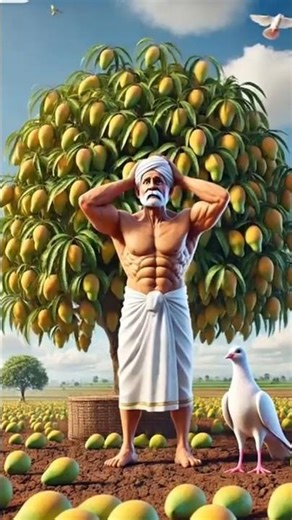 The mango tree of the farmer and the pigeon did not bear mangoes 😭 #ai ##pigeon #farmer #mango
