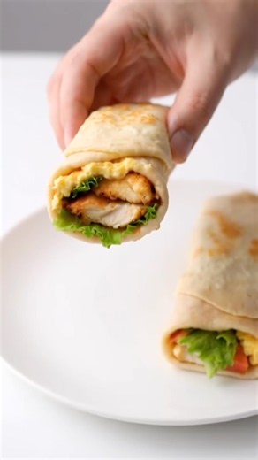 2-Ingredient High Protein Cottage Cheese Wrap 🍳 #BreakfastWrap #HighProtein #HealthyBreakfast