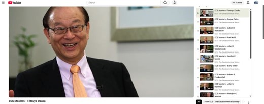 ECS Masters - Tetsuya Osaka | ECS - The Electrochemical Society