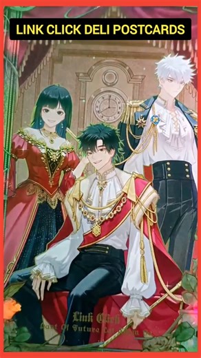 ✨ Elegant Link Click Trio From a Painting - Postcards! #linkclick #donghua #anime