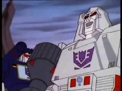 Megatron and Soundwave laughing
