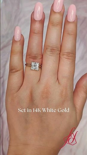 2 Carat Princess Cut Solitaire Ring