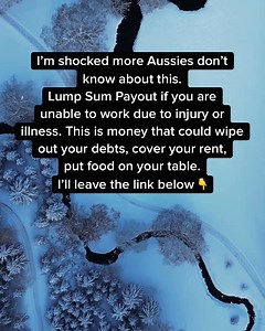 113K views · 104 reactions | Aussies Aged 18–65: This Could Be the Most Important Thing You Read Today!  If you’ve had to stop working because you’ve been injured or have an illness, you might be able to claim a life changing lump sum payment. This is money that could wipe out your debts, cover your mortgage, or everyday expenses  Tap your age below to check your claim  20s | 30s | 40s | 50s | 60s | Aussie Claim Check | Facebook