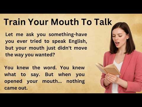 How To Train Your Mouth To Talk || Graded Reader || Improve Your English || Listen 👂 And Practice |✅