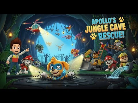 PAW Patrol Mega Compilation 🐾 Apollo’s Jungle Cave Rescue & Tar Pit Adventure!