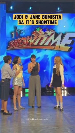JANE AND JODI BUMISTA SA ITS SHOWTIME! ANG GAGANDA NAMAN 😍 #janeoineza #jodistamaria #shorts