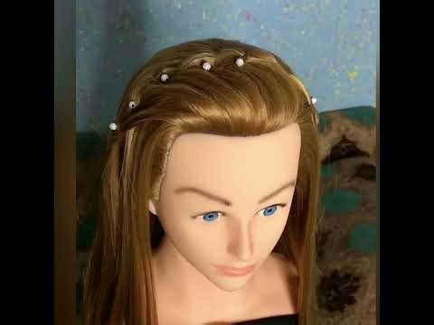 How to do waterfall braid| bridal messy braid tutorial|step by step Two hairstyles|@soniaAtif.As890