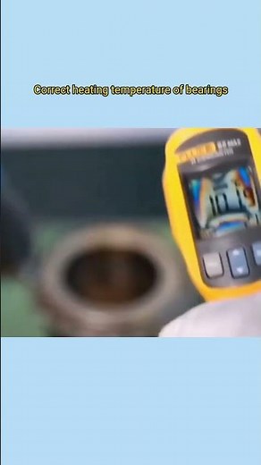 Correct heating temperature of bearings