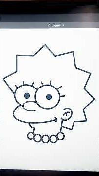 comment dessiner Lise Simpson etape par etape #drawing #art