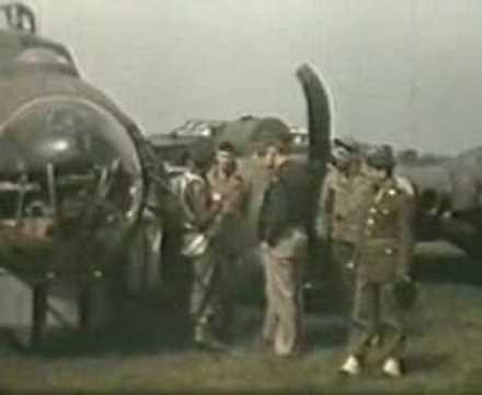 B17 1944 Belly Landing at Podington Base Bedfordshire UK Station 109.