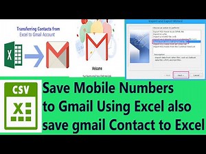 How to Import/Export Contacts using gmail | What is CSV File? or Extention .csv