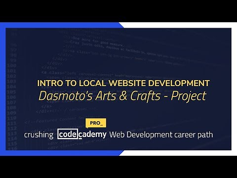 Crushing Codecademy PRO WEB DEVELOPMENT career path Challenge - Dasmoto's Arts & Crafts