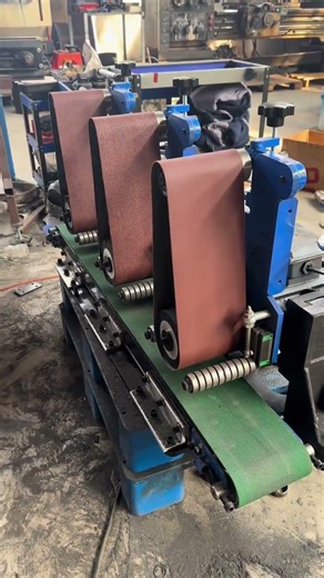 Belt Brushing and Buffing Machine for Surface Finishing