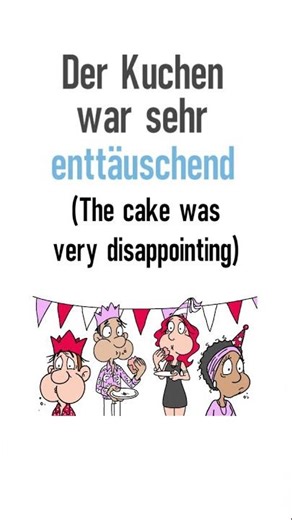 Learn German adjectives: enttäuschend 😪🙍‍♀️🫤 | Improve your vocabulary! 💪🏼📚 #Vocabulary