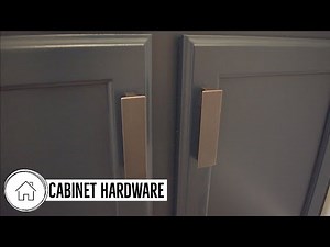 DIY Install Cabinet Hardware - Bathroom Vanity
