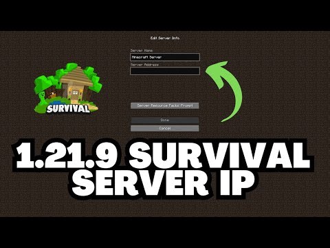 Minecraft 1.21.9 Survival Server IP Address