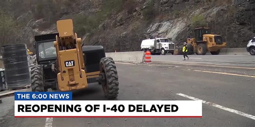 Re-opening of I-40 delayed after collapse