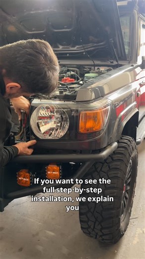 Marlene & Franz Overlanding on Instagram: "Black upgrade 🔥 We swapped out the original chrome headlights for brand-new black ones — and the difference is insane. The front end looks way more aggressive and clean now. The new headlights are from @toms_fahrzeugtechnik If you want to see the full step-by-step installation, check out our YouTube video where we explain everything in detail. Coming soon. What do you think about black vs. chrome? #landcruiser #headlights #fraleneadventure #overlanding