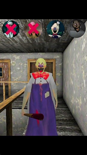 Evil Granny, mr granny, Ice cream granny vs Normal granny game..#shorts #viral