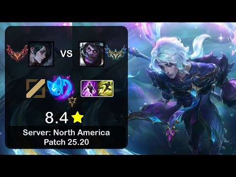 Hwei Mid vs Dr. Mundo - NA GrandMaster - Patch 25.20