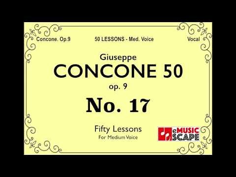 Concone 50, Op.9 No.17 (Medium Voice, 콘코네 중성용)