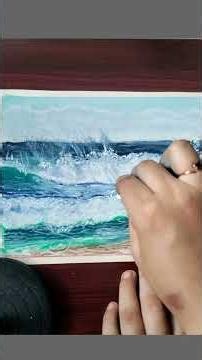 Realistic Ocean waves Painting tutorial with soft pastel 😲 watch full video on my YouTube channel...