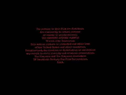 The Simpsons Treehouse Of Horror XXXII Credits 2021