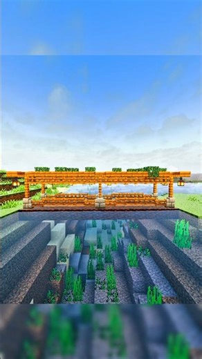Wooden bridge design #minecraft