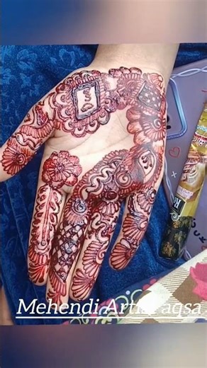 full hand mehendi design simple easy and stylish #mehndi #creativehenna #shorts#drama #viral #video