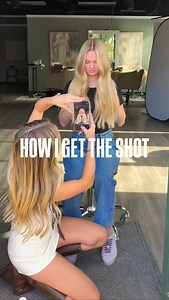 Watch me as I get THE shot Take aways 👇🏼 Take pictures from a lower angel to help the hair appear fuller. Use your finger to guide your clients head where you want it. Reposition the hair into place before taking more photos. Want more content creation tips? Something NEW is coming to the industry and tickets are on sale now. Check out the link in my bio under Creator Con | Color by Krista