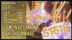 An Absolute Monster at Low Investment – F2P C0 Arataki Itto Showcase | Genshin Impact