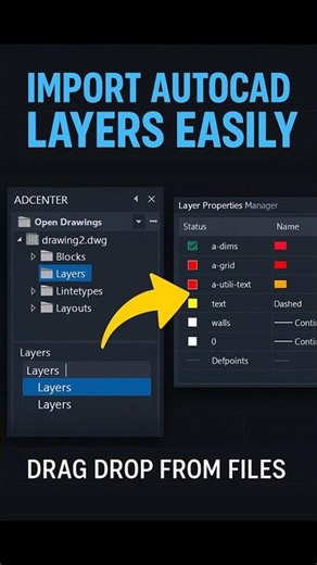 AutoCAD Trick: Copy Layers from Any DWG into Your Current Drawing (Using ADCENTER)