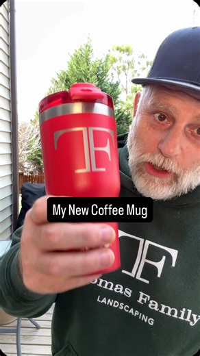Lawn Answers on Instagram: "I got a new coffee mug from @rticoutdoors. This mug features a ceramic liner making it the perfect coffee cup. #lawnanswers #coffee #seasonedcoffeecup #coffeecup #rtic"