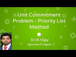 Unit Commitment Problem - Priority List Method #psoc