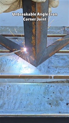 Strongest Angle Iron Corner Joint Ever! #shorts #joinery #how