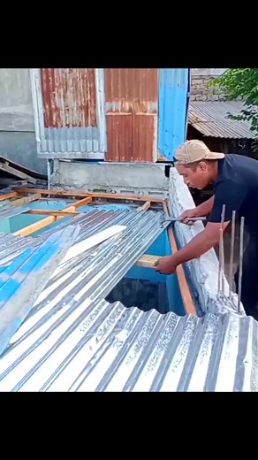 377K views · 1.1K reactions | Quick way installing roof | Andris Brick Art | Facebook