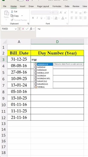 #22 Excel Interview Challenge | Week Number kaise nikalte hain? #excel #excelshorts #guideofmad