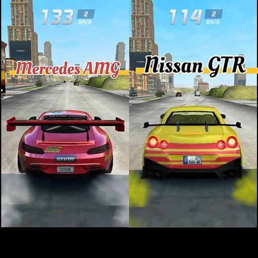 Mercedes AMG Vs Nissan GTR ♥️💥 || EXTREME CAR DRIVING SIMULATOR || SIMULATOR CAR RACING ||